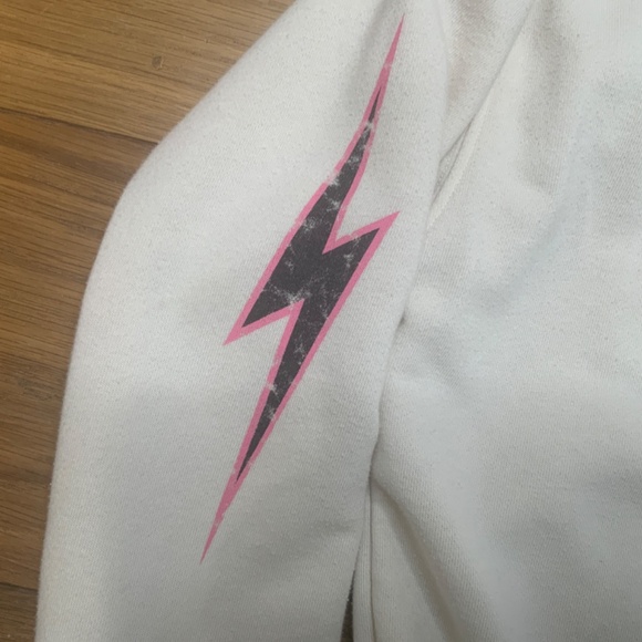 Z Supply Crewneck Sweatshirt with Smiley Face and Lightning Bolt - Picture 4 of 7